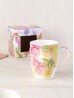 Floral Print Mug Cup Set (4ps) With Gift Box 350ml (12oz)